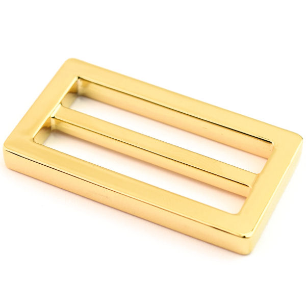 DESIGN-Schiebeschnalle, gold poliert, für 40 mm