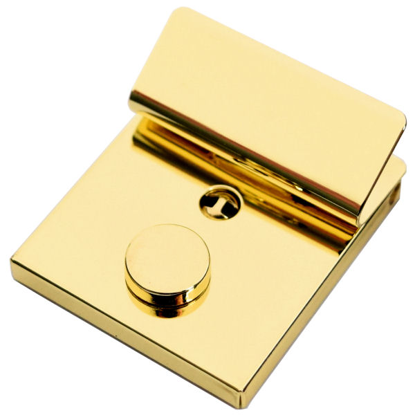 Taschen-Mappenschloss  gold pol. | 40 x 42 mm