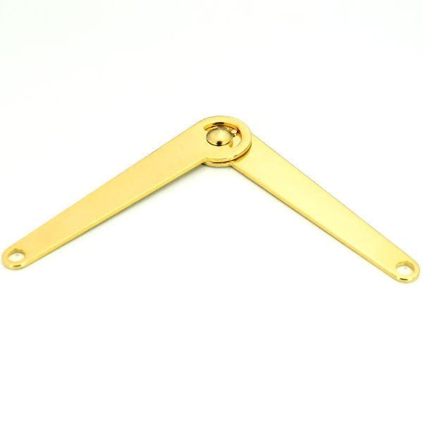 B-5899-go-8-TV-600-Deckelhalter-gold-Koffer-Kasten Deckelhalter, gold poliert