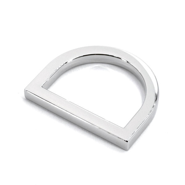 DESIGN D-Ring 25 mm, nickel poliert