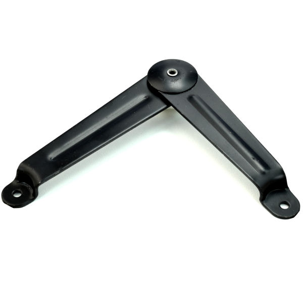 58-D888-sz-8-TV-600-Deckelhalter-schwarz-Koffer-Kasten Deckelhalter 78 mm, schwarz