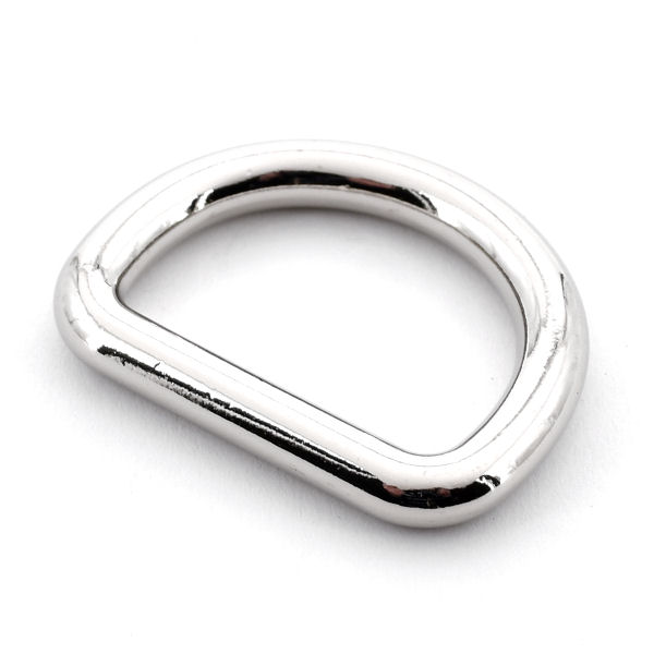 DESIGN D-Ring 30 mm, nickel poliert