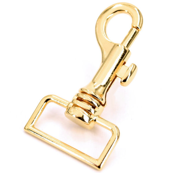 Taschen-Karabinerhaken für 30 mm | gold poliert Taschen-Karabinerhaken für 30 mm | gold poliert