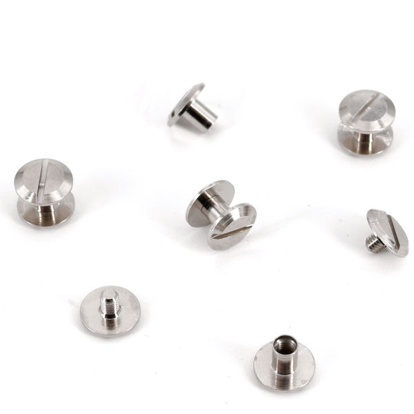 Schraubniete 10 x 6 mm | vernickelt Schraubniete 10 x 6 mm | vernickelt