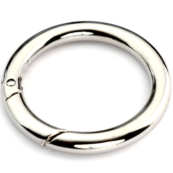 PREMIUM-Karabinerring 40 mm | nickel poliert PREMIUM-Karabinerring 40 mm | nickel poliert
