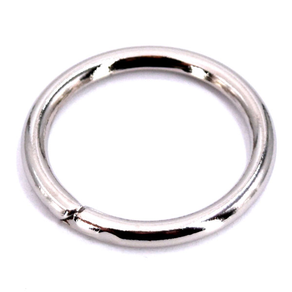 D-5621-ni-8-TV-600-Ring-runde-Ringe-silber-nickel-chrom-Lederwaren-Taschen-Hundesport-Reitsport-Hersteller-shop-kaufen Ring, vernickelt, für 35mm