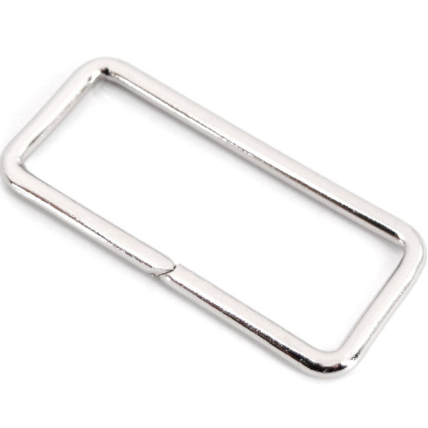 D-6771-50-ni-8-TV-600-Griffring-Vierkantring-Rechteckring-Schlaufe-se-Halter-50mm-siber-nickel-chrom-Ersatz-Reparatur-Henkel-Tasche-Lederwaren-Patchwork-Hersteller-shop-kaufen Griffring für Taschen 50mm | Stahl vernickelt