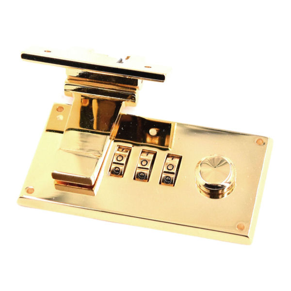 PREMIUM-Zahlenschloss 59x30mm | vergoldet 24 kt PREMIUM-Zahlenschloss 59x30mm | vergoldet 24 kt