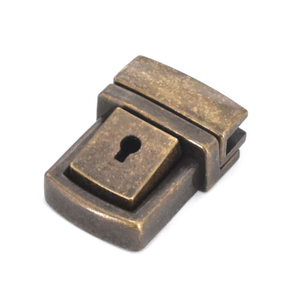 kleines Steckschloss 28x38 mm | altmessing kleines Steckschloss 28x38 mm | altmessing