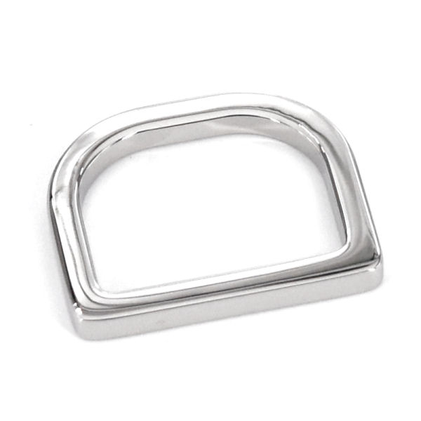 PREMIUM D-Ring für 25mm | nickel poliert PREMIUM D-Ring für 25mm | nickel poliert