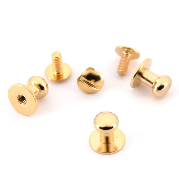 3793-go-8-TV-600-Schraubkn-pfe-Schraubnieten-gold Schraubknopf - 7 x 10 mm - gold pol.