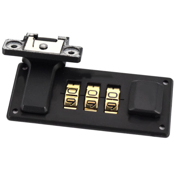 LUXUS-Zahlenschloss, schwarz matt | 63x27 mm LUXUS-Zahlenschloss, schwarz matt | 63x27 mm