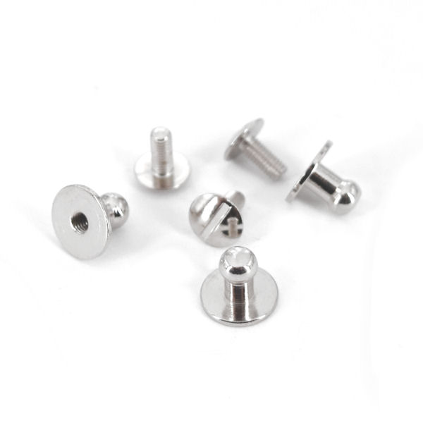 Schraubknopf - 5 x 10 mm - nickel pol. Schraubknopf - 5 x 10 mm - nickel pol.