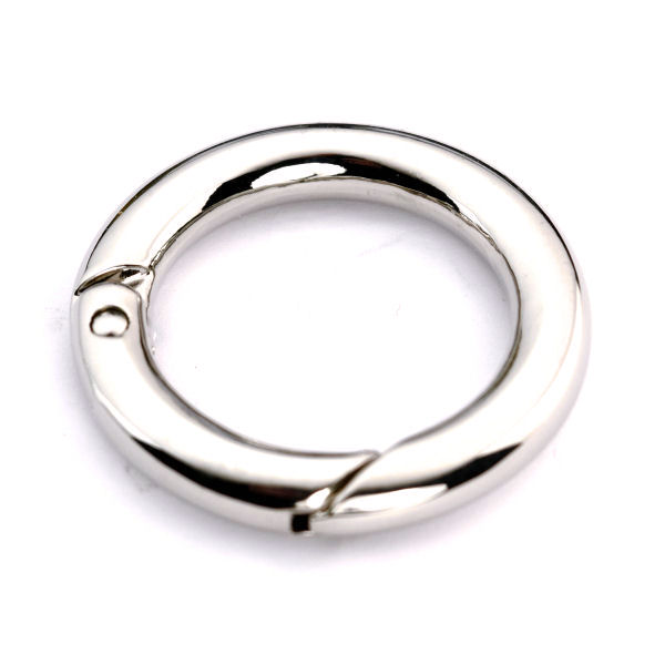 PREMIUM-Karabinerring 25 mm | nickel poliert