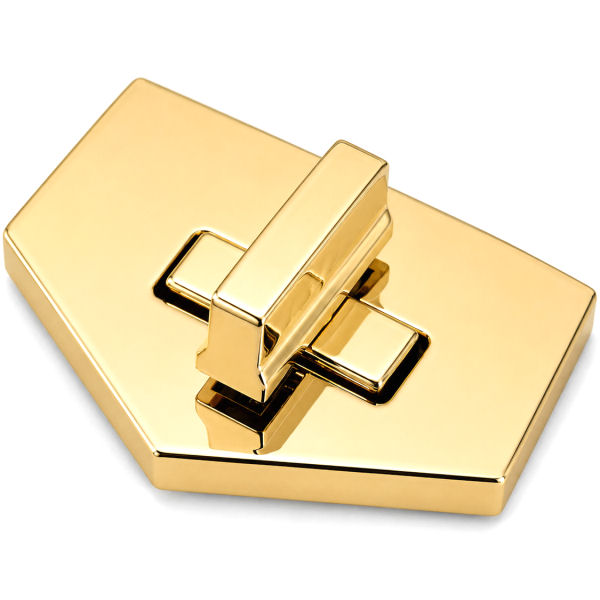 DESIGN-Drehverschluss 60x39 mm | gold pol.
