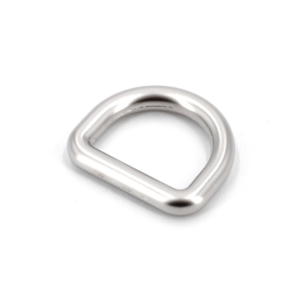 DESIGN D-Ring, 20 mm, nickel matt