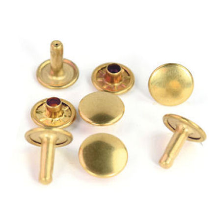 DHNE-12-vm-8-TV-448-Doppel-Hohlnieten-Doppelcalott-vermessingt-gold-Leder-Biothane-Hersteller-shop-kaufen Doppel-Hohlniete - Ø 12 mm | Lg. 12 - vermessingt