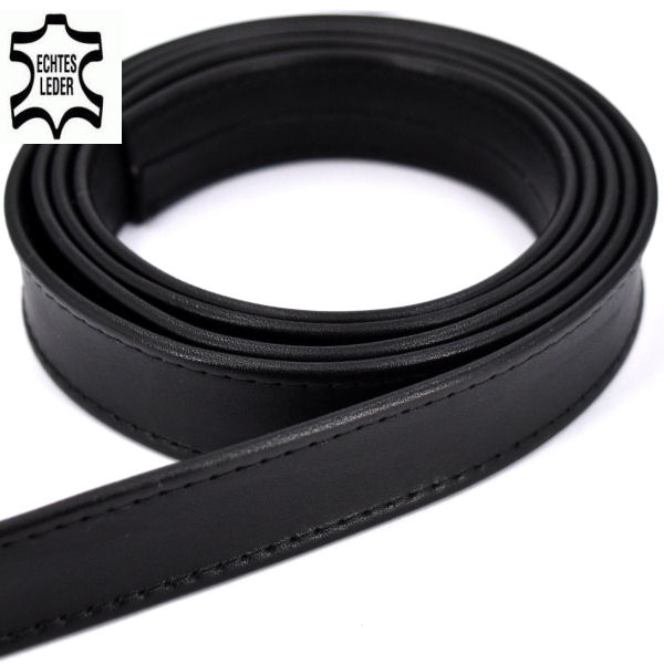 Taschenriemen 25 mm LEDER | schwarz Taschenriemen 25 mm LEDER | schwarz