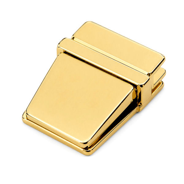 Steckschloss massiv 32x38 mm | gold pol.