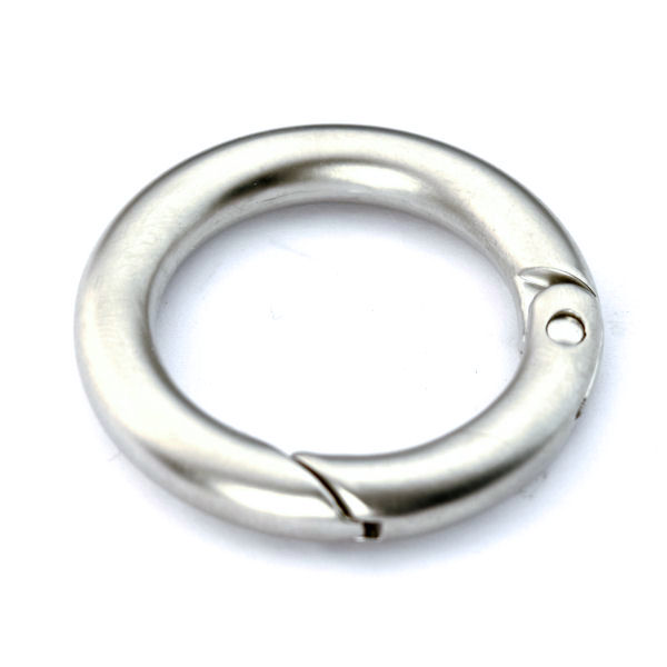 Karabiner-Ring 25 mm | nickel matt