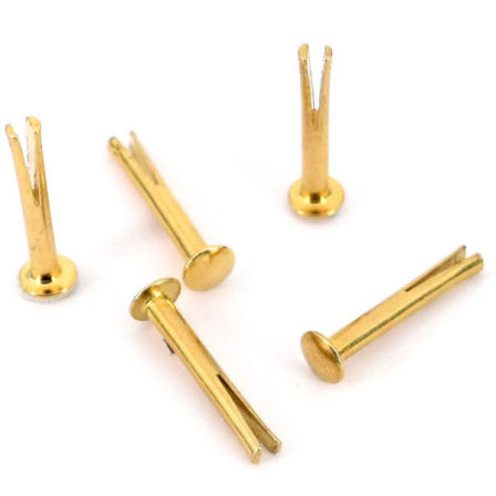 ZNE-3-21-go-8-TV-448-Spaltniet-Zweispitzniet-Sattelniet-19mm-messing-gold-Hersteller-shop-kaufen Zweispitzniet 6 x 21 mm | Ø 3,0 mm | vermessingt