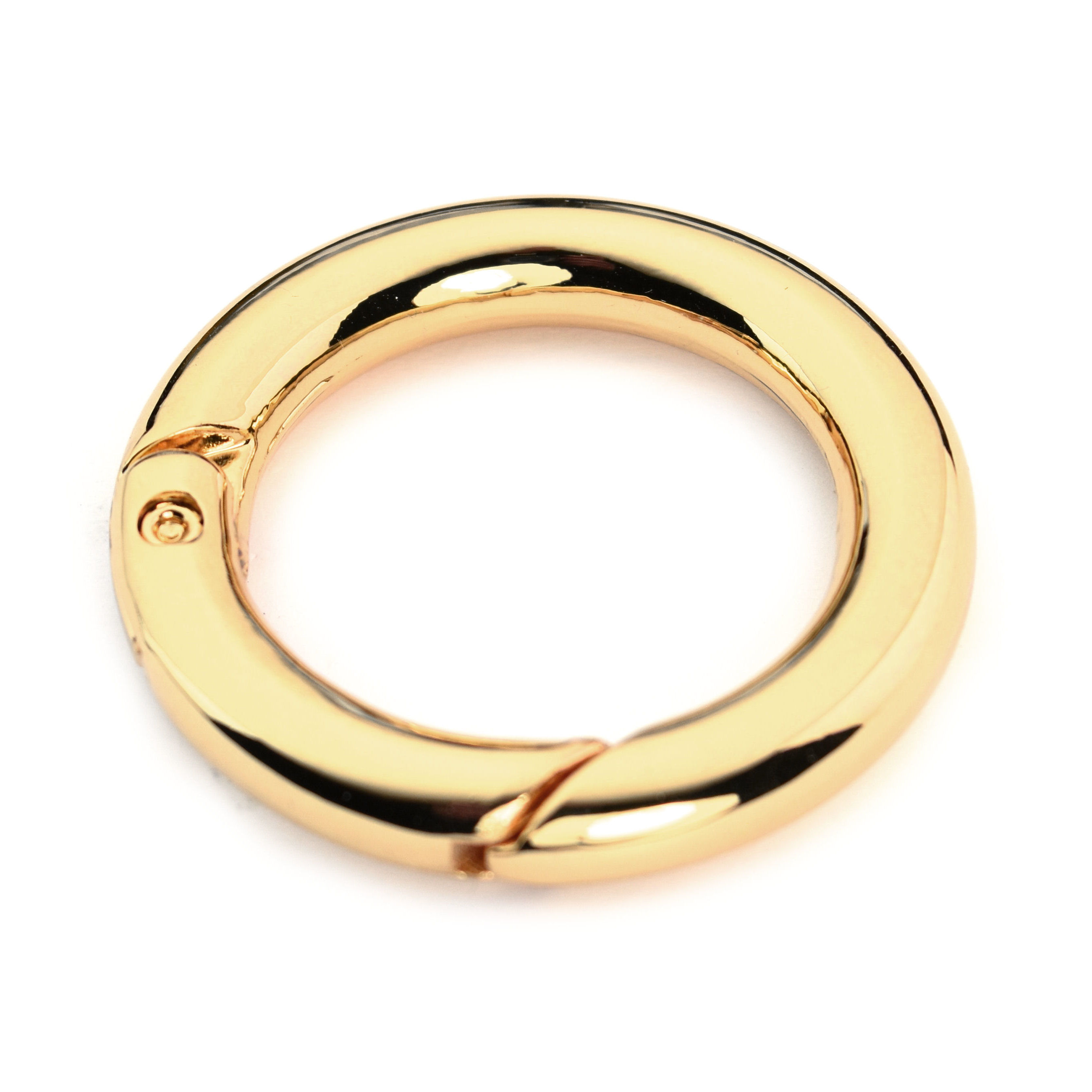 PREMIUM-Karabinerring 25 mm | vergoldet 24 kt