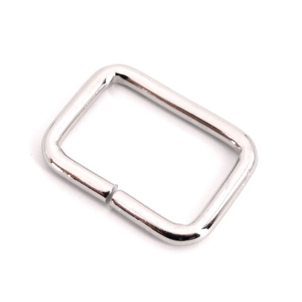 D-6771-30-ni-8-TV-600-Griffring-Vierkantring-Rechteckring-Schlaufe-se-Halter-30mm-siber-nickel-chrom-Ersatz-Reparatur-Henkel-Tasche-Lederwaren-Patchwork-Hersteller-shop-kaufen Griffring für Taschen 30mm | Stahl vernickelt