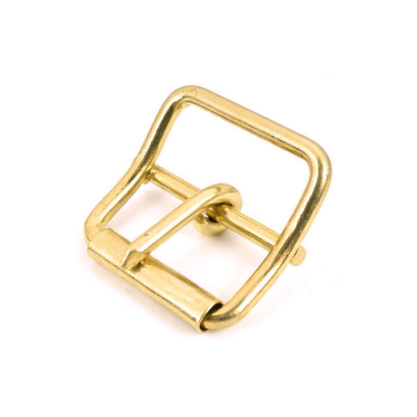 Doppel-Rollschnalle, vermessingt, für 16 mm Doppel-Rollschnalle, vermessingt, für 16 mm