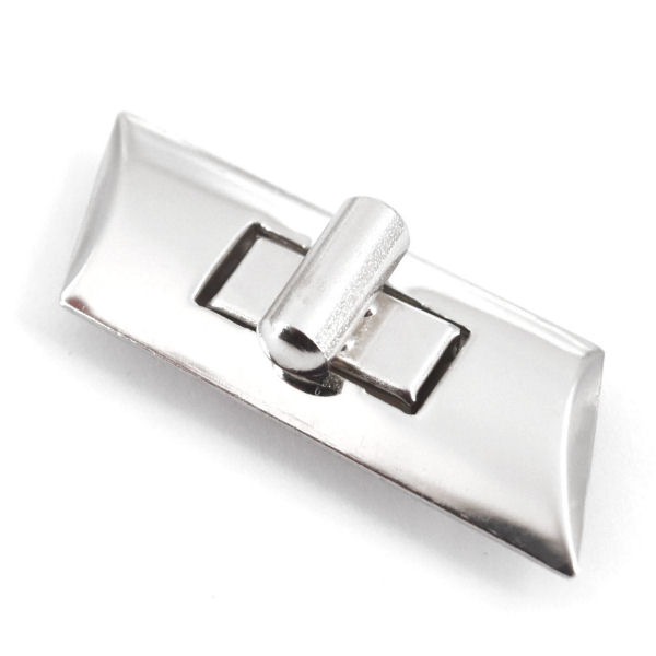 Taschen-Drehverschluss 50 x 18 mm | vernickelt Taschen-Drehverschluss 50 x 18 mm | vernickelt