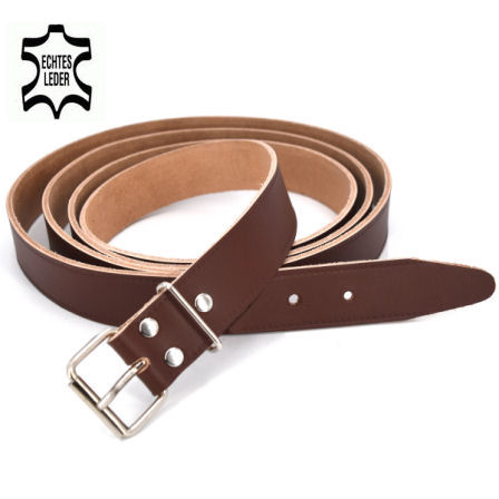 KR-220-30-br-448-Riemen-Koffer-echt-Leder-Kofferriemen-Oldtimer-Hersteller-shop-kaufen KLASSIK-Kofferriemen ECHT LEDER | 125 cm - 30 mm |