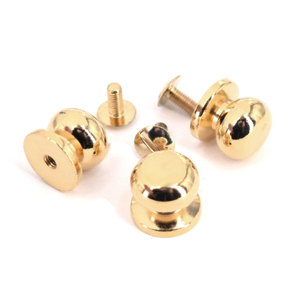 Schraubknopf - 12 x 13mm - gold pol. Schraubknopf - 12 x 13mm - gold pol.