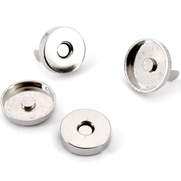 103-18-R-ni-8-TV-600-Magnetschl-sser-nickel-18-mm-mit-Rand-Taschen-Mappen-Lederwaren Magnetschloss mit Rand, vernickelt 18 mm