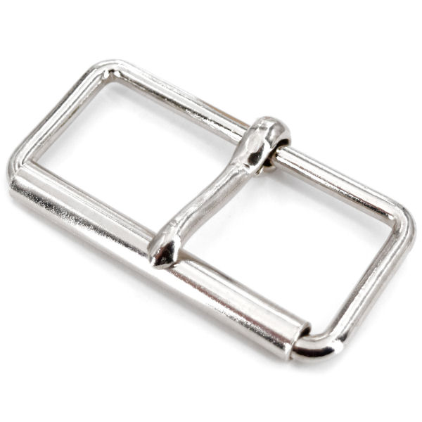 Rollschnalle, geschweißt, vernickelt, für 80 mm Rollschnalle, geschweißt, vernickelt, für 80 mm