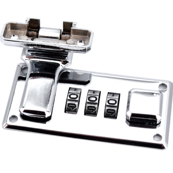 Koffer-Zahlenschloss, verchromt | 66x33 mm Koffer-Zahlenschloss, verchromt | 66x33 mm