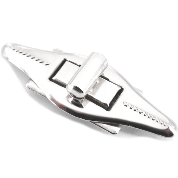 Taschen-Drehverschluss 52 x 18 mm | vernickelt Taschen-Drehverschluss 52 x 18 mm | vernickelt