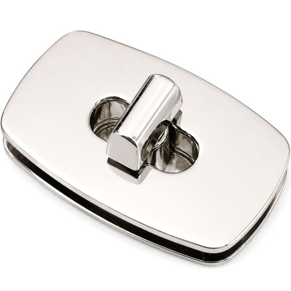 DESIGN-Drehverschluss 50x30 mm | nickel pol.