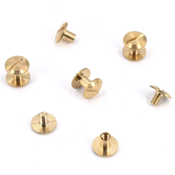 Schraubniete 10 x 6 mm | MESSING massiv Schraubniete 10 x 6 mm | MESSING massiv