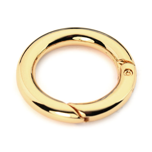 Karabiner-Ring 25 mm | gold poliert