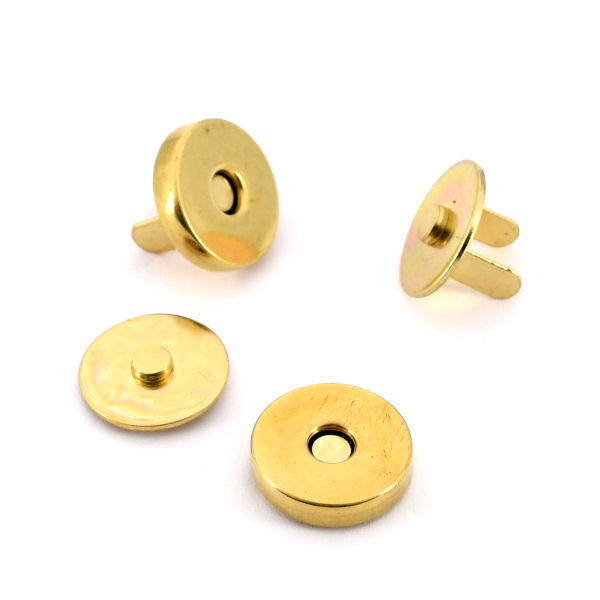 103-14-go-8-TV-600-Magnetschl-sser-gold-14-mm-Taschen-Mappen-Lederwaren Mini-Magnetschloss 14mm | gold pol.