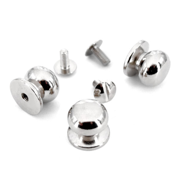 Schraubknopf - 12 x 13mm - nickel pol. Schraubknopf - 12 x 13mm - nickel pol.