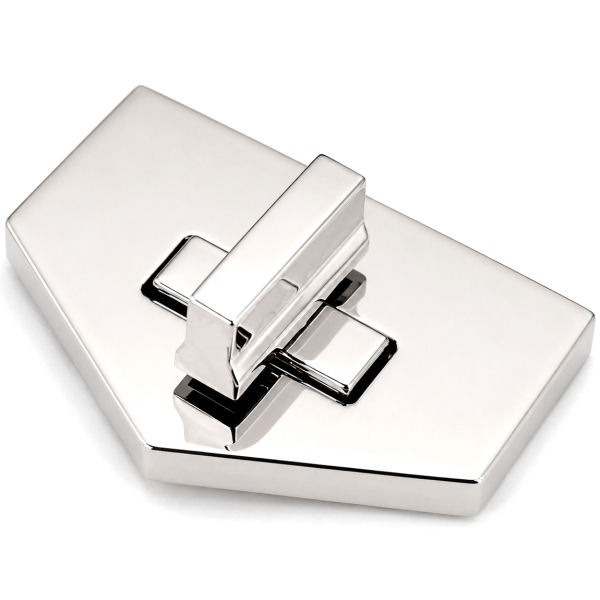 DESIGN-Drehverschluss 60x39 mm | nickel pol.