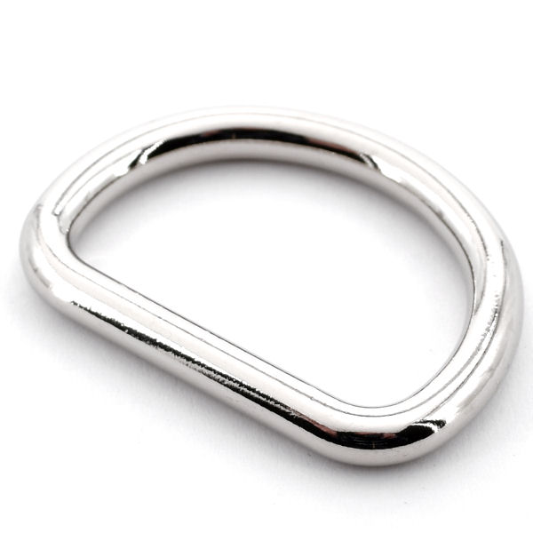 DESIGN D-Ring 40 mm, nickel poliert